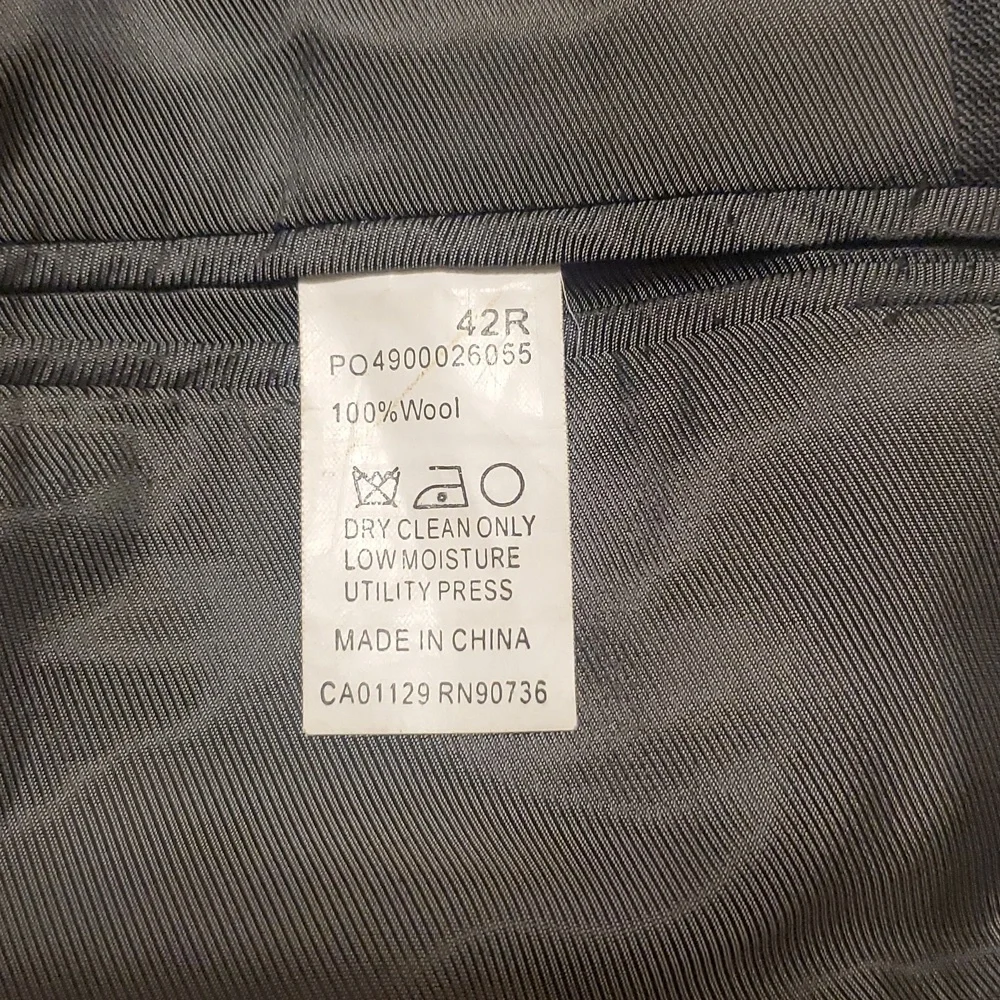 Calvin Klein Charcoal Blazer Suit Coat